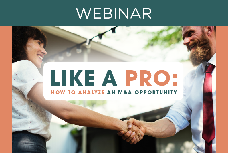 WEBINAR: Like a Pro: How to Analyze an M&A Opportunity